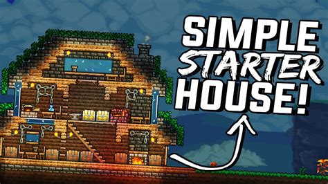 How to build an efficient STARTER HOUSE in Terraria! .